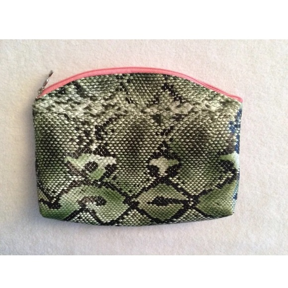 Sisley Handbags - Sisley Snake Skin Pattern Cosmetic Case